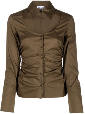 

Cut-out longsleeved shirt, GANNI Cut-out longsleeved shirt