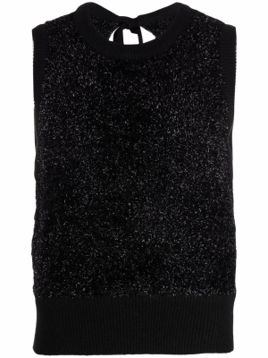 

Sleeveless knitted top, GANNI Sleeveless knitted top
