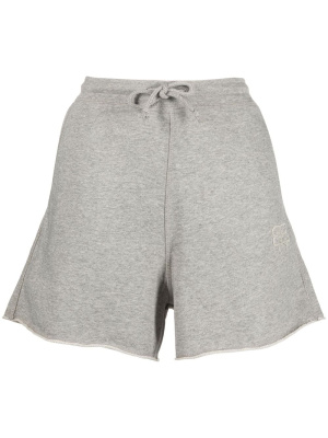 

Embroidered-logo drawstring shorts, GANNI Embroidered-logo drawstring shorts