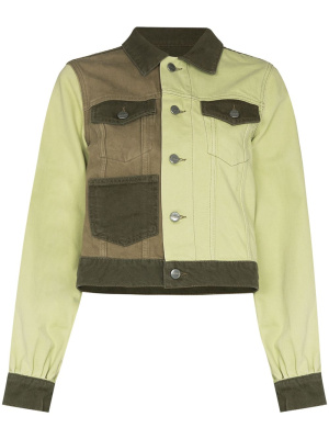 

Colour block denim jacket, GANNI Colour block denim jacket