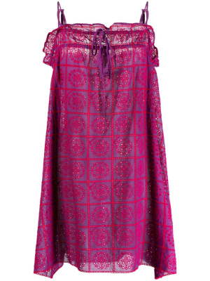 

Broderie-Anglaise strap dress, GANNI Broderie-Anglaise strap dress