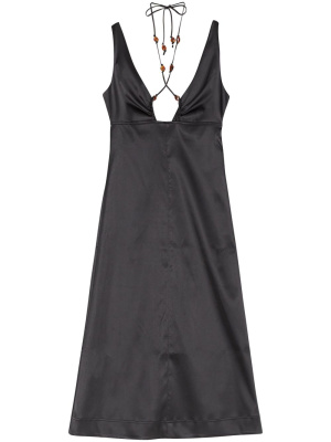 

V-neck sleeveless dress, GANNI V-neck sleeveless dress