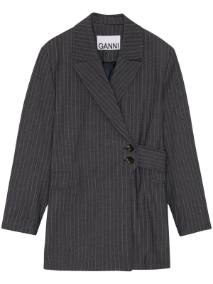 

Pinstripe wrap jacket, GANNI Pinstripe wrap jacket