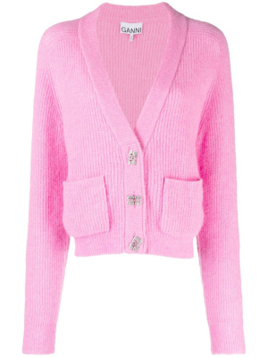 

Butterfly-button cardigan, GANNI Butterfly-button cardigan