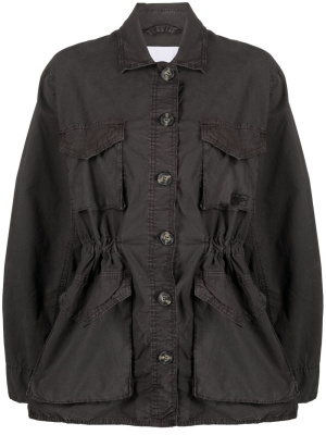 

Long-sleeve waisted jacket, GANNI Long-sleeve waisted jacket