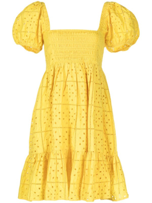 

Broderie anglaise flared dress, GANNI Broderie anglaise flared dress
