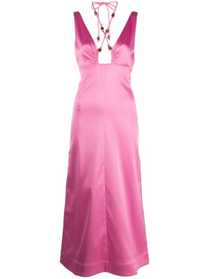 

Halterneck sleeveless mididress, GANNI Halterneck sleeveless mididress
