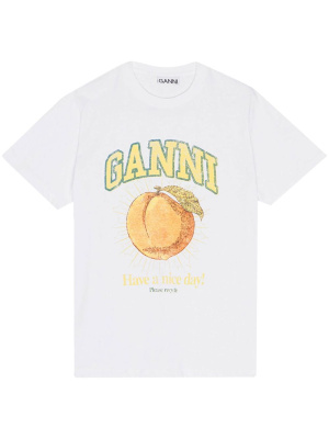 

Logo-print T-shirt, GANNI Logo-print T-shirt