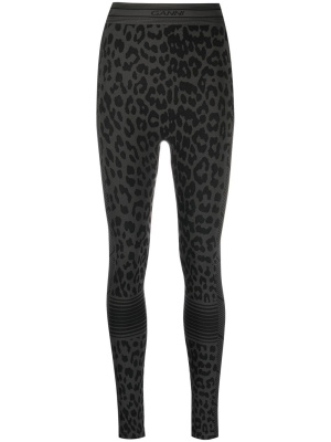 

Leopard-print leggings, GANNI Leopard-print leggings