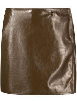 

Faux-leather mini skirt, GANNI Faux-leather mini skirt