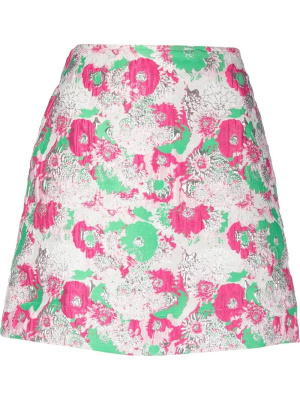 

Floral-pattern A-line skirt, GANNI Floral-pattern A-line skirt