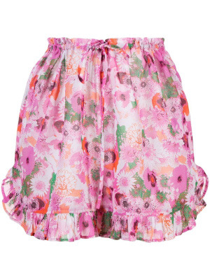 

Printed high-waist shorts, GANNI Printed high-waist shorts