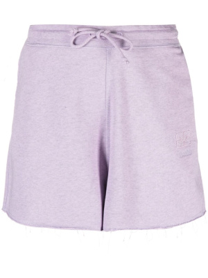 

Drawstring-waist organic-cotton shorts, GANNI Drawstring-waist organic-cotton shorts