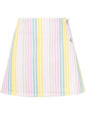

Striped wrap miniskirt, GANNI Striped wrap miniskirt