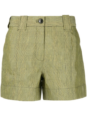

Checked tailored shorts, GANNI Checked tailored shorts