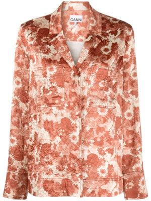 

Floral-print shirt, GANNI Floral-print shirt