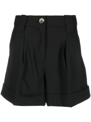 

Drapey high-waisted shorts, GANNI Drapey high-waisted shorts