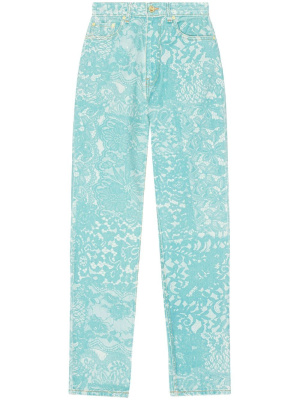 

Swigy lace-print jeans, GANNI Swigy lace-print jeans