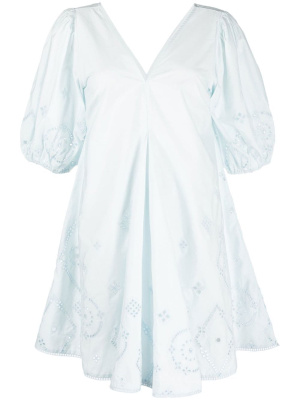 

Laser-cut organic cotton dress, GANNI Laser-cut organic cotton dress