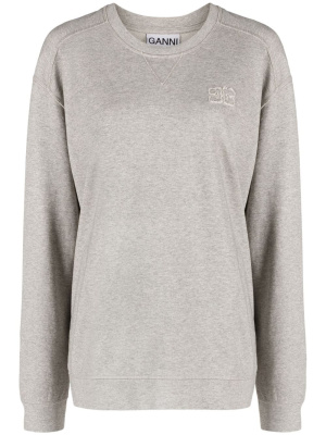 

Long-sleeved cotton sweatshirt, GANNI Long-sleeved cotton sweatshirt