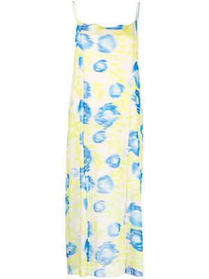 

Printed mesh slip dress, GANNI Printed mesh slip dress