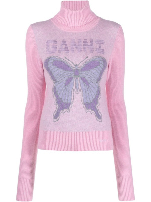 

Intarsia-knit jumper, GANNI Intarsia-knit jumper