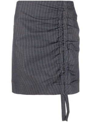 

Ruched-front pencil skirt, GANNI Ruched-front pencil skirt