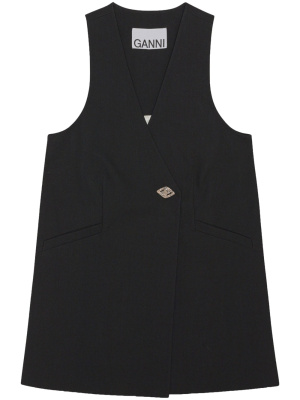 

Sleeveless blazer dress, GANNI Sleeveless blazer dress