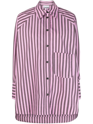 

Striped cotton shirt, GANNI Striped cotton shirt