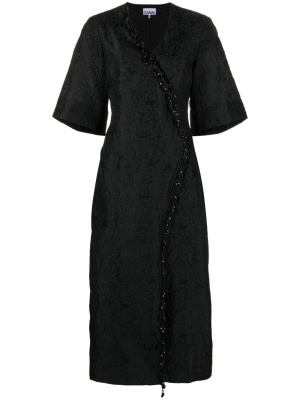 

Jacquard organza midi dress, GANNI Jacquard organza midi dress