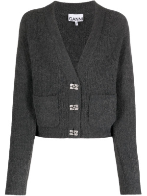 

Butterfly-button cardigan, GANNI Butterfly-button cardigan
