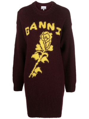

Intarsia-knit jumper, GANNI Intarsia-knit jumper