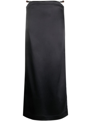 

Bead-detailing satin maxi skirt, GANNI Bead-detailing satin maxi skirt