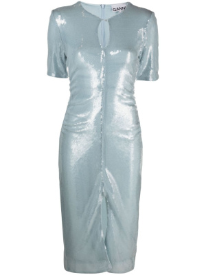 

Sequinned midi dress, GANNI Sequinned midi dress