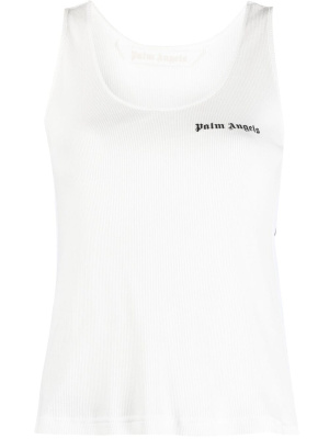 

Logo-print sleeveless tank top, Palm Angels Logo-print sleeveless tank top