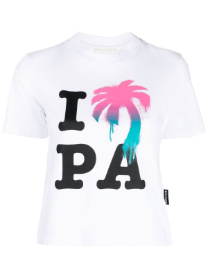 

Graphic-print cotton T-shirt, Palm Angels Graphic-print cotton T-shirt