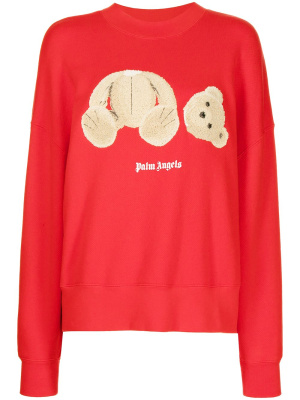

Bear appliqué sweatshirt, Palm Angels Bear appliqué sweatshirt