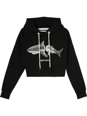 

Shark-print hoodie, Palm Angels Shark-print hoodie