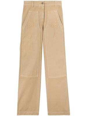 

Mid-rise straight-leg trousers, Palm Angels Mid-rise straight-leg trousers