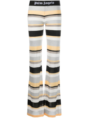 

Striped lurex-knit trousers, Palm Angels Striped lurex-knit trousers