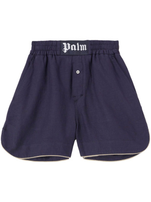 

Logo-patch cotton boxer shorts, Palm Angels Logo-patch cotton boxer shorts
