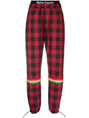 

Plaid-check print trousers, Palm Angels Plaid-check print trousers