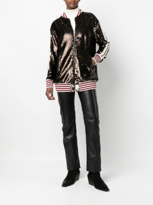 

Sequin-embellished track jacket, Palm Angels Sequin-embellished track jacket