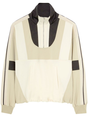 

Panelled half-zip jacket, Palm Angels Panelled half-zip jacket