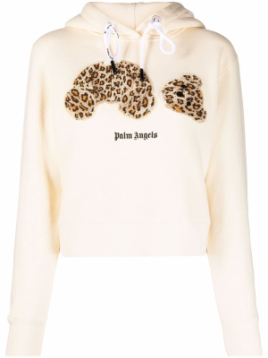 

Leopard Bear-print hoodie, Palm Angels Leopard Bear-print hoodie