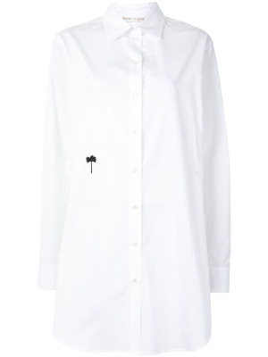 

Palm-tree motif long-line shirt, Palm Angels Palm-tree motif long-line shirt
