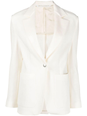 

Side-stripe notched-lapels blazer, Palm Angels Side-stripe notched-lapels blazer