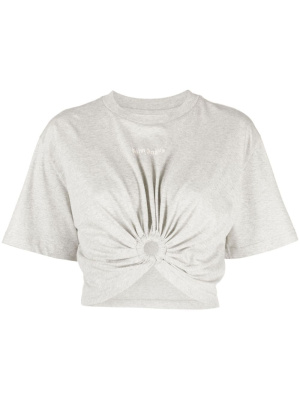 

Mel logo-print cut-out T-shirt, Palm Angels Mel logo-print cut-out T-shirt