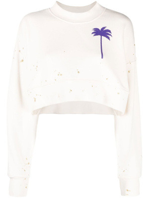 

Painted palm tree sweatshirt, Palm Angels Painted palm tree sweatshirt