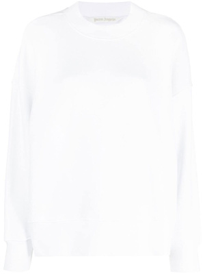 

Logo-print crew neck sweatshirt, Palm Angels Logo-print crew neck sweatshirt